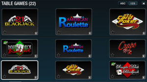 Bovada Table Games
